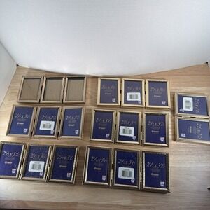 Vintage Tri & Bi Fold Gold Tone Brass Photo Frame Photo Sz Vertical MCM Lot 7